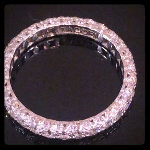 Tacori platinum micropave 1 carat eternity band